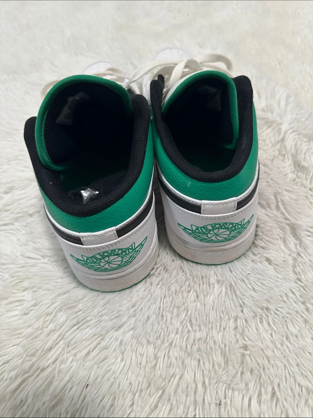 ❤️ Jordan 1 Low White Lucky Green Shoe
